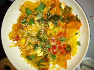 Spaghetti Squash bowl. HEAVEN.